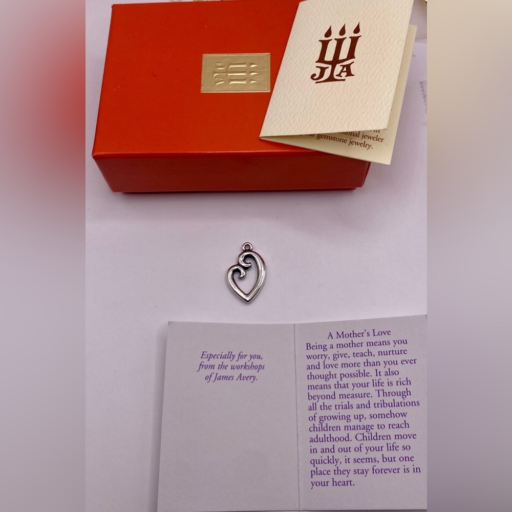 JAMES AVERY A Mother’s Love Charm; NEW; Comes with box & cards; untouched. - Picture 5 of 5